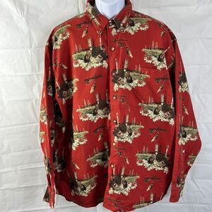 Wood Land Trail men’s long sleeve button down shirt size XXL NEW